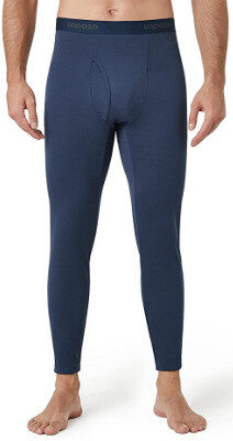 Lapasa Men’s Thermal Underwear Bottom, Fleece Lined Long Johns Pants